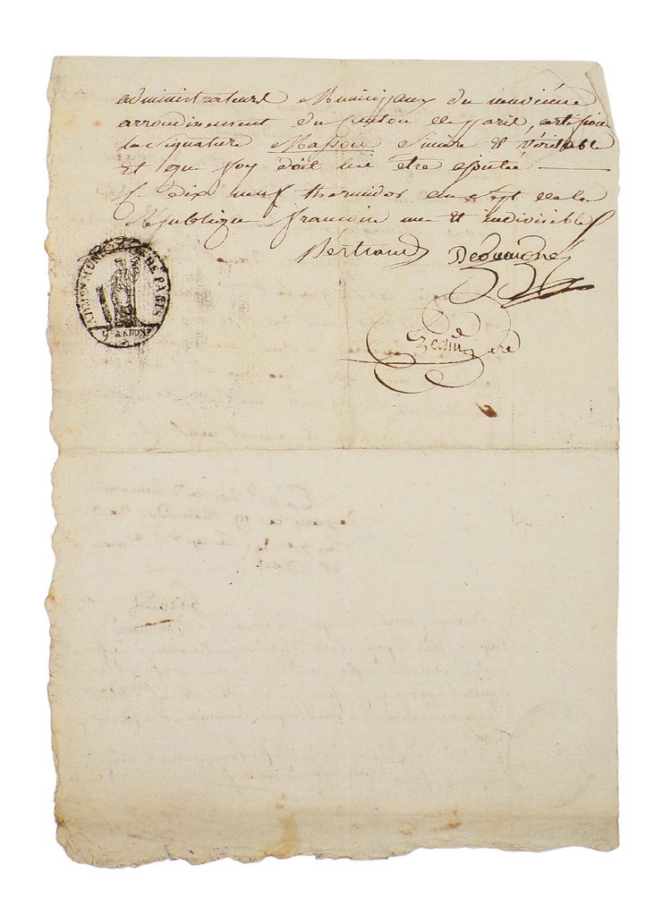 Slave ship surgeon contract, 1792.