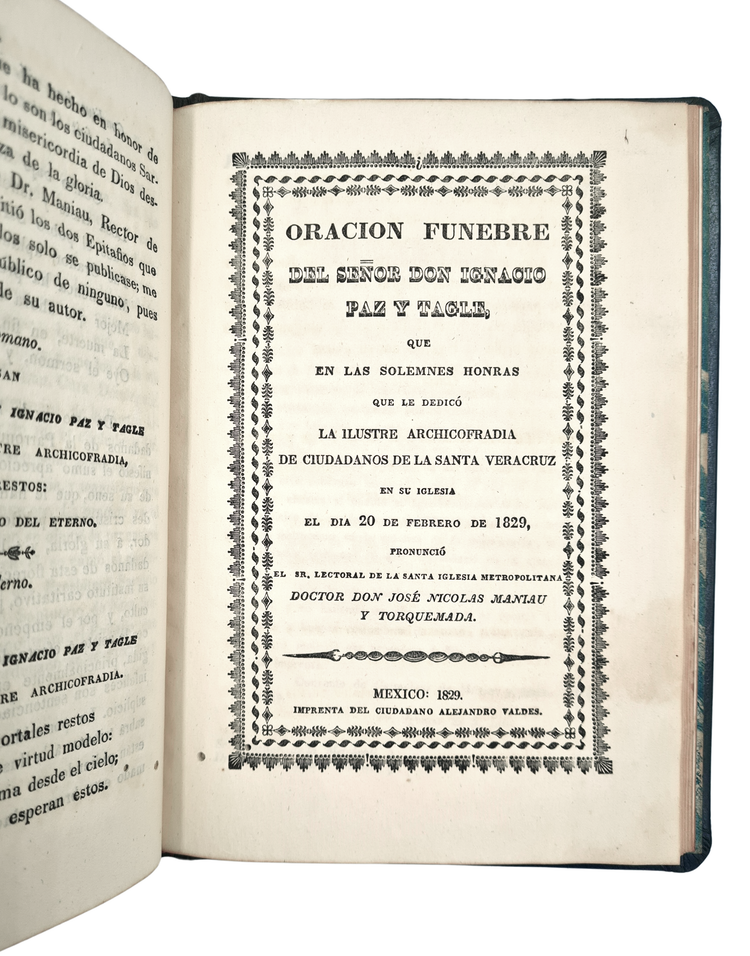 Torquemada, Solemnes Honras, 1829.