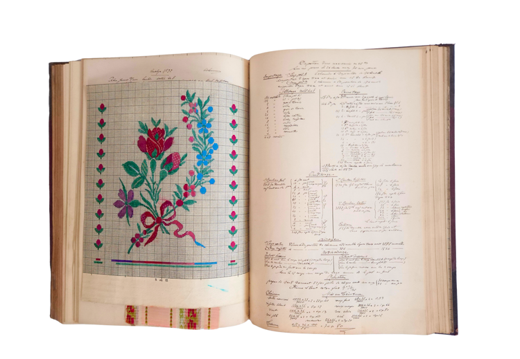A monumental Lyon silk-weaving manuscript from the Brosset-Heckel manufacturing house