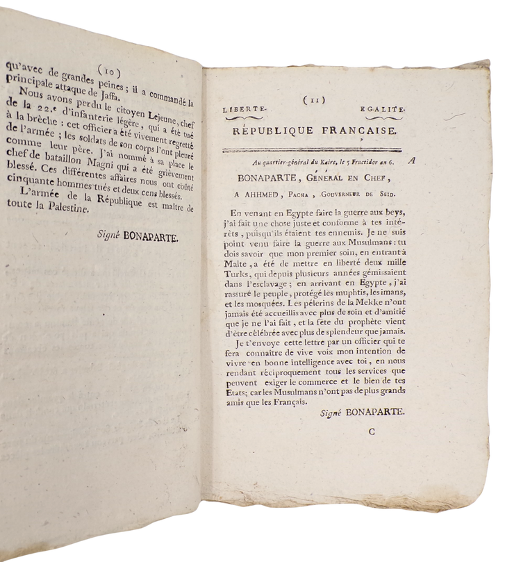 Printed in Alexandria: Napoleon's battle reports from Gaza and Israel