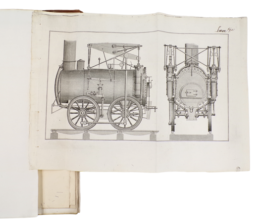 American manuscript for the first Spanish technical steam engine treatise, with technical drawings