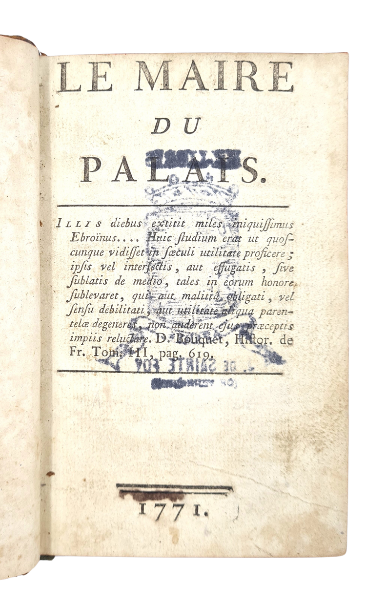 Voltaire, Lettres américaines sur les parlemens, 1770-1771.