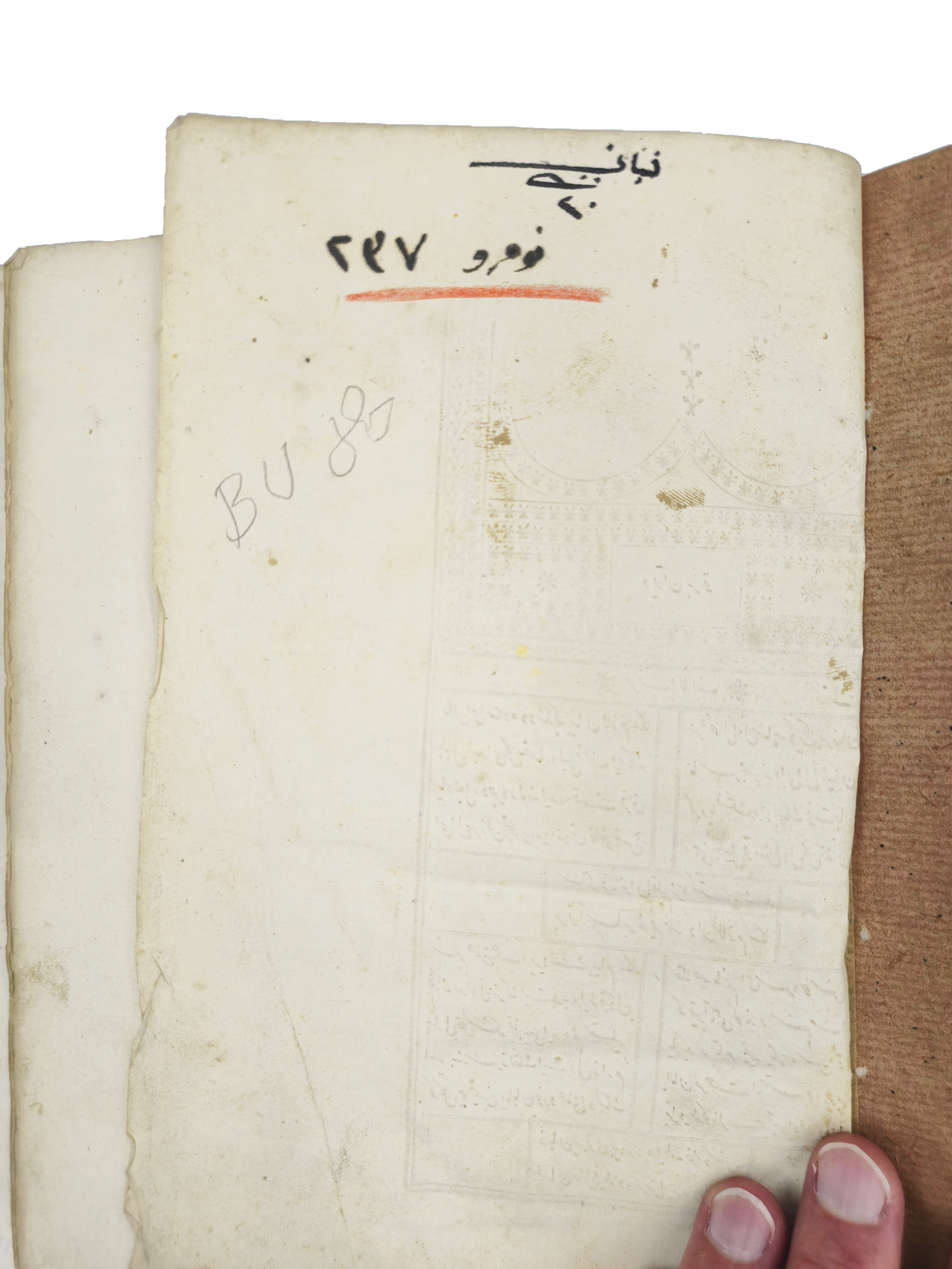 Annotated preliminary leaf of Muvakkitzade Pertev’s Dīwān.