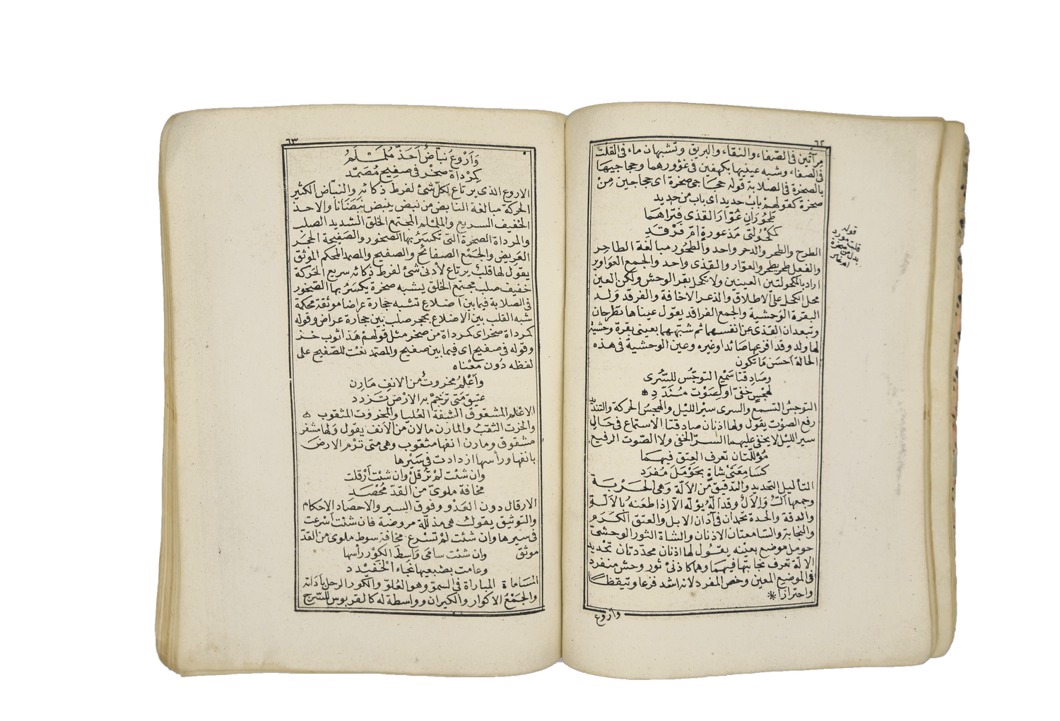 Further text and marginal commentary of al-Zawzanī’s commentary on the seven Muʿallaqāt.