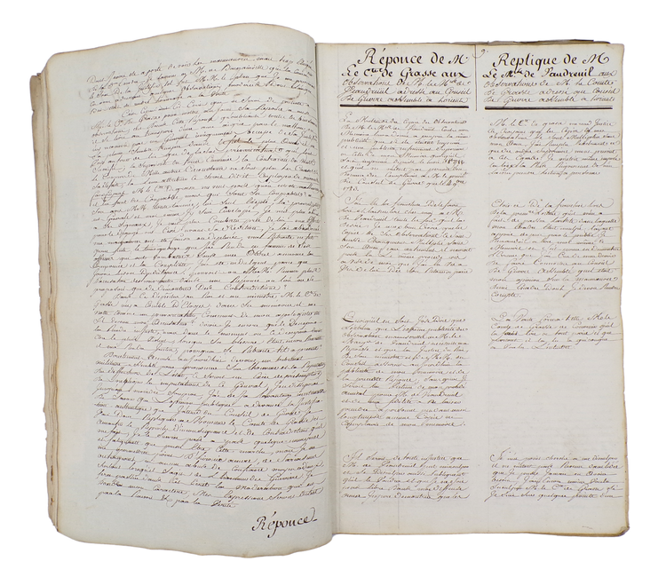 Official manuscript review of the Battle of the Saintes, with the accounts of De Grasse and others