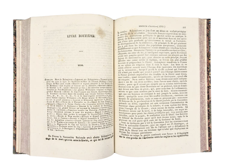 Presentation copy of the first complete history of Haiti, by a Haitian and published in Haiti by a man of colour