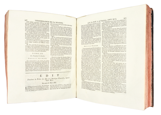 The Code Noir and the legal machinery of slavery in the French Atlantic