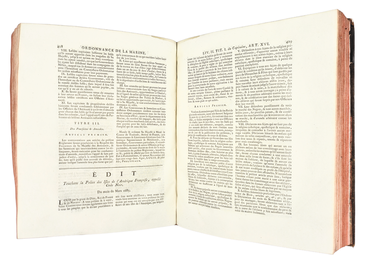 The Code Noir and the legal machinery of slavery in the French Atlantic