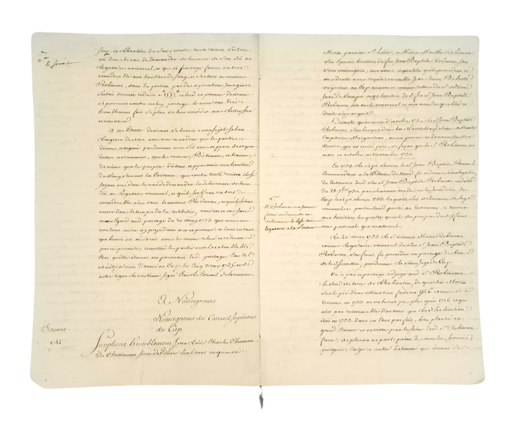 The Robineau succession: a difficult estate settlement of a planter in Saint-Domingue.