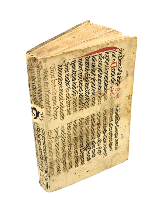An expanded edition of Bosse’s etching and engraving manual, bound in a medieval leaf