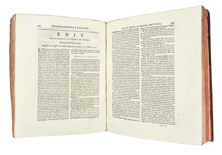 The Code Noir and the legal machinery of slavery in the French Atlantic