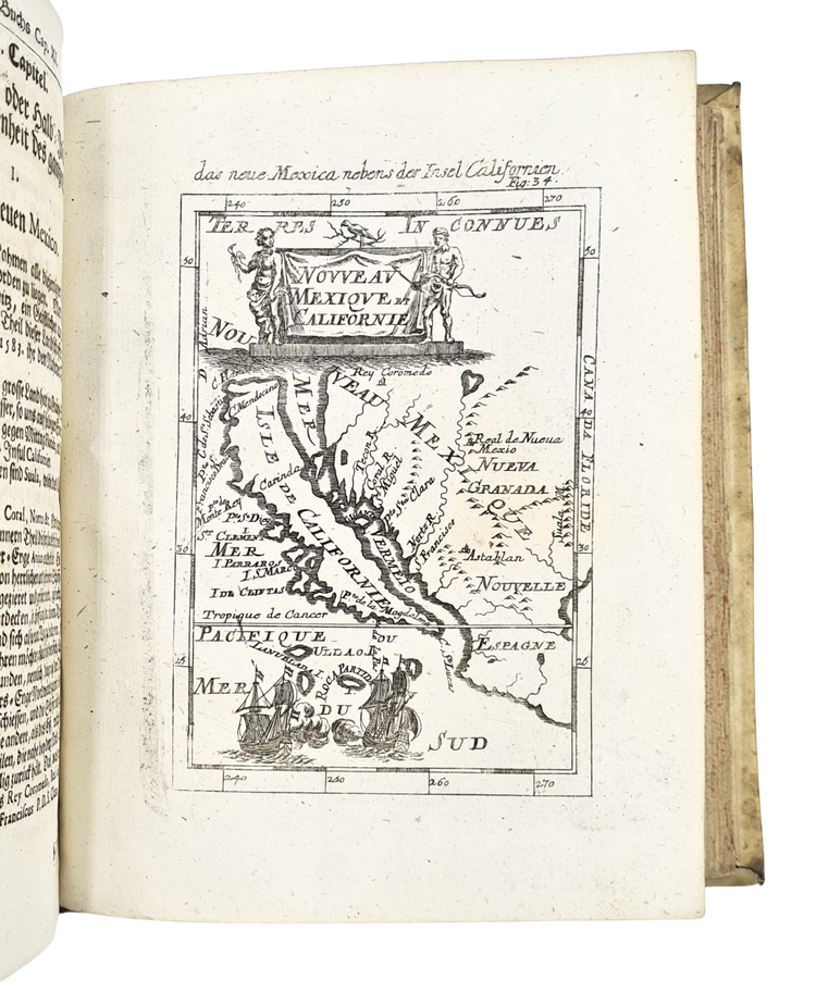 Mallet, Beschreibung des gantzen Welt-Kreises, 1719.