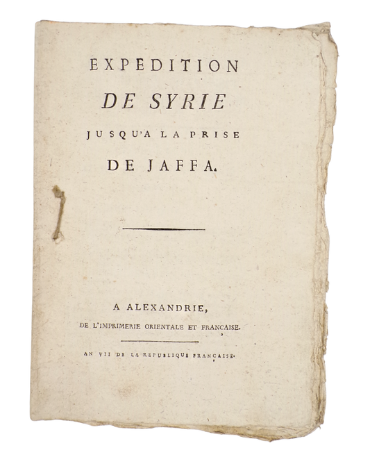 Printed in Alexandria: Napoleon's battle reports from Gaza and Israel