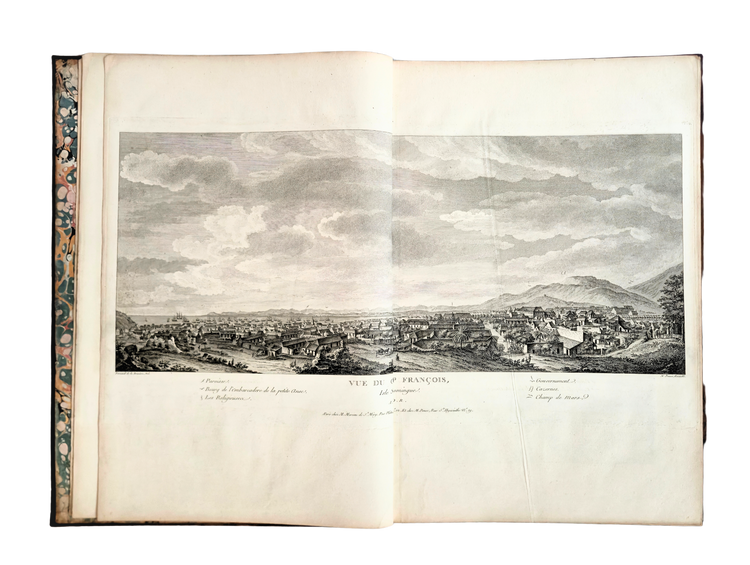 Magnificent atlas of Saint-Domingue just before the Haitian Revolution - with the scarce 1796 map