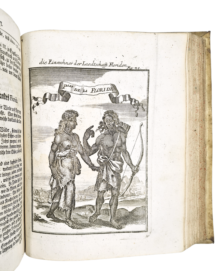 Mallet, Beschreibung des gantzen Welt-Kreises, 1719.
