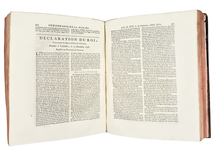 The Code Noir and the legal machinery of slavery in the French Atlantic