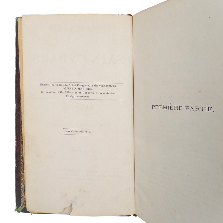 Rare and important source for Southern creole culture and language, printed in New Orleans.