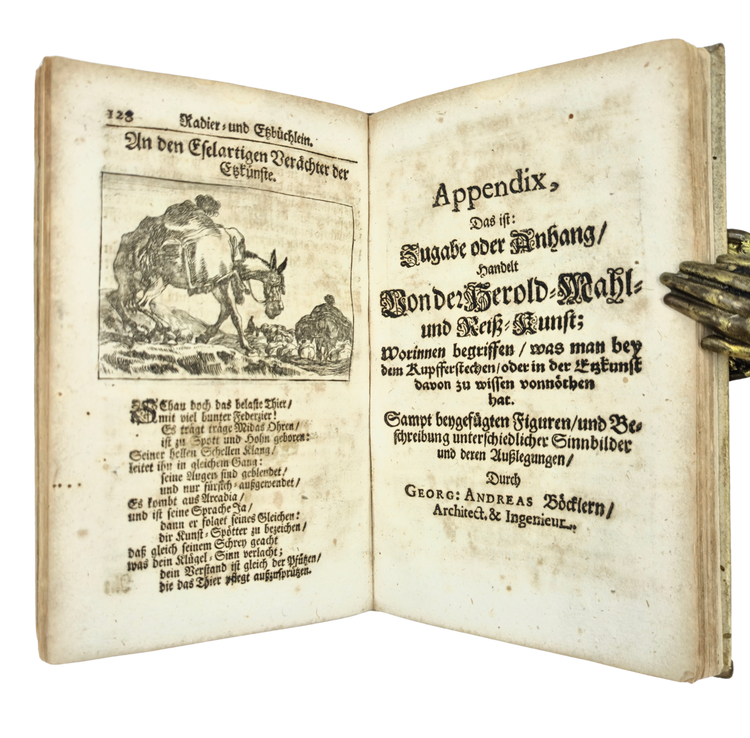 An expanded edition of Bosse’s etching and engraving manual, bound in a medieval leaf