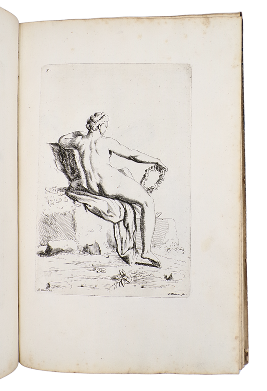A rare Dutch drawing manual with 111 etched studies of the human figure