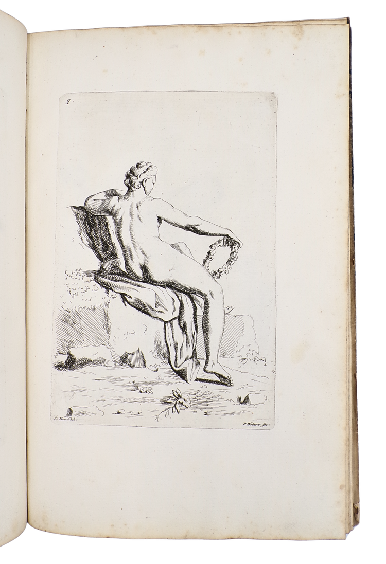 A rare Dutch drawing manual with 111 etched studies of the human figure