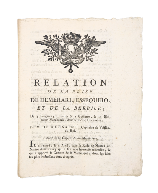 The story of the French capturer of Demerara, Essequibo and Berbice