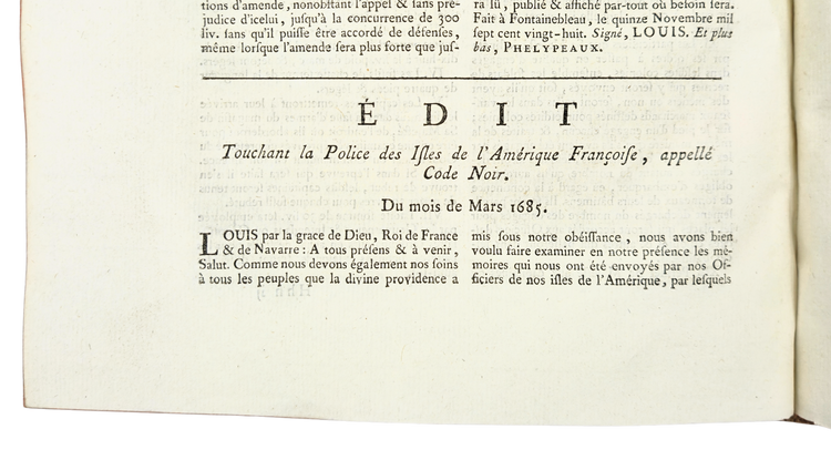 The Code Noir and the legal machinery of slavery in the French Atlantic