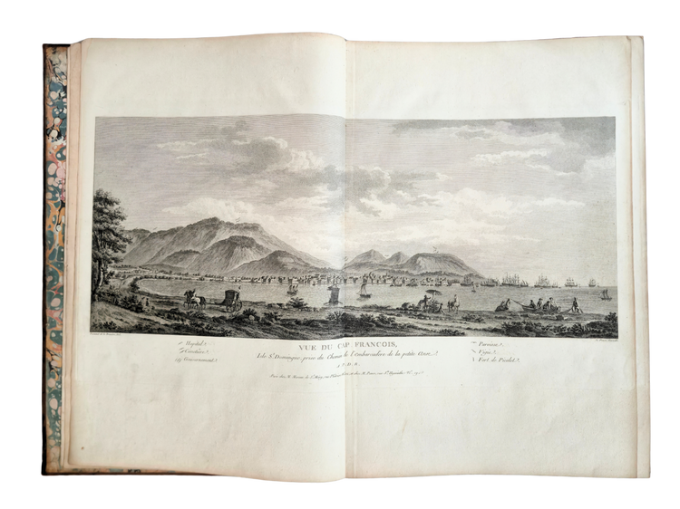 Magnificent atlas of Saint-Domingue just before the Haitian Revolution - with the scarce 1796 map