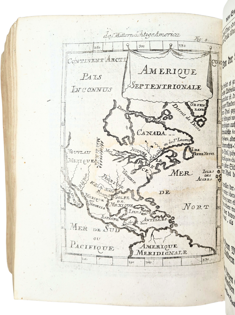 Mallet, Beschreibung des gantzen Welt-Kreises, 1719.
