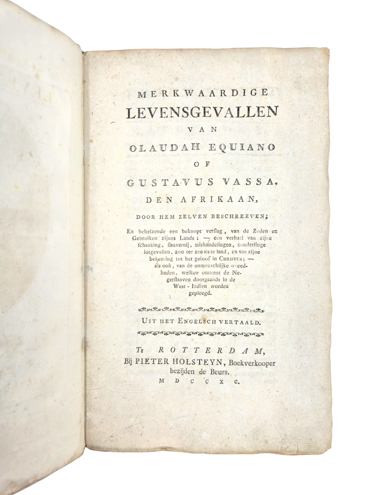 Very rare first translation of “the most impressive autobiography written by a native of Africa”