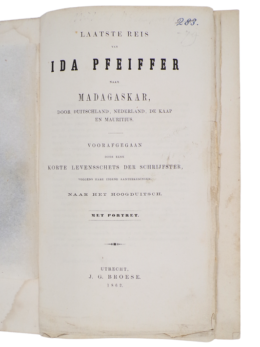Laatste reis van Ida Pfeiffer, 1862.