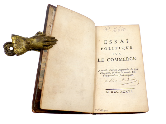 Melon, Essai politique sur le commerce, 1736.