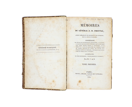 Mémoires du Général J. D. Freytag, 1824