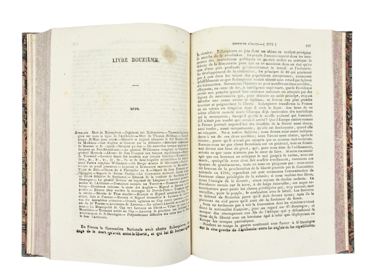 Presentation copy of the first complete history of Haiti, by a Haitian and published in Haiti by a man of colour
