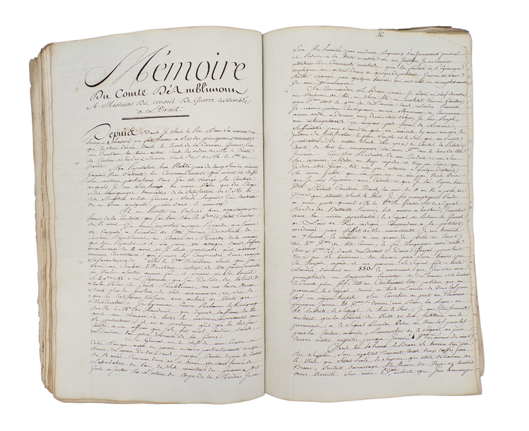 Official manuscript review of the Battle of the Saintes, with the accounts of De Grasse and others