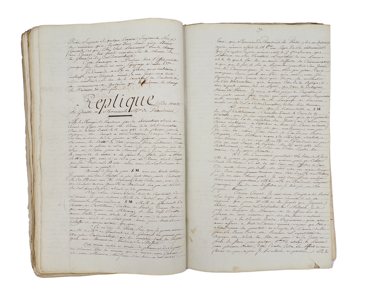 Official manuscript review of the Battle of the Saintes, with the accounts of De Grasse and others