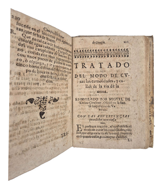 From head wounds to urinary obstruction: a rare Spanish surgical manual