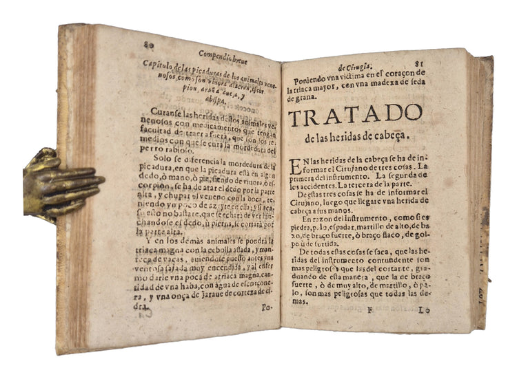 From head wounds to urinary obstruction: a rare Spanish surgical manual