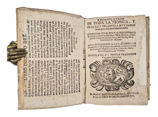 From head wounds to urinary obstruction: a rare Spanish surgical manual