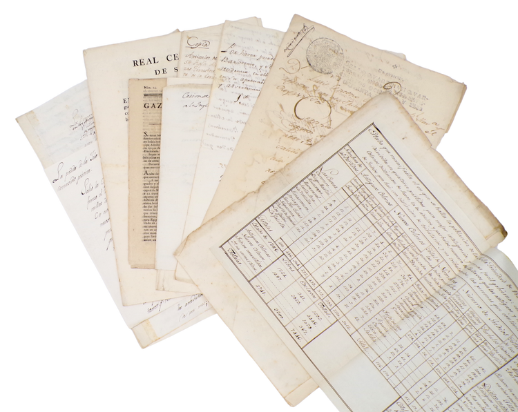 Important collection of colonial Trinidad documents, compiled by the man behind its colonization; including a manuscript census.