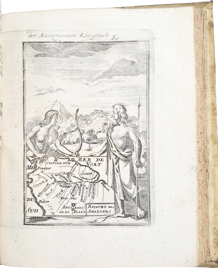 Mallet, Beschreibung des gantzen Welt-Kreises, 1719.