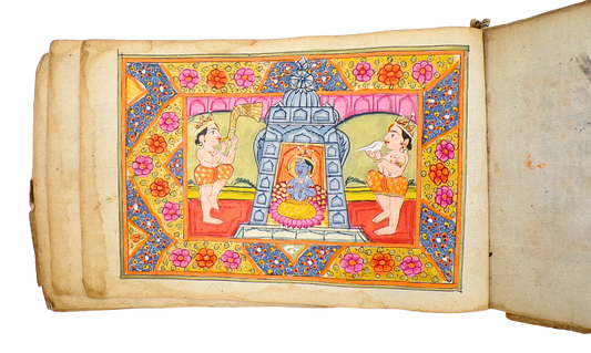 Indian mansucript with 10 fine miniatures