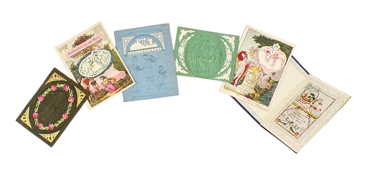 Paper lace and printed silk: collection of fine and charming luxury cards