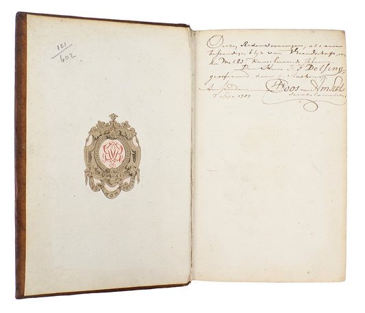 The prevailing ideas about art in 18th century Amsterdam; signed copy