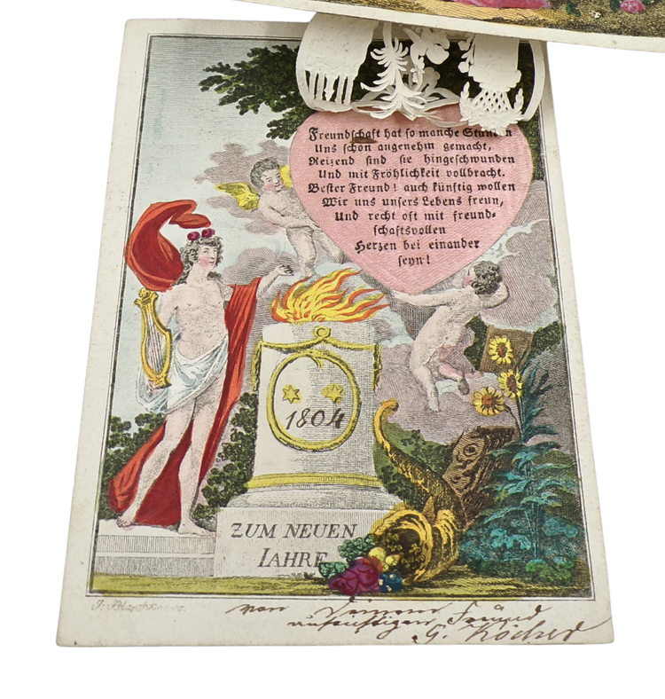 Paper lace and printed silk: collection of fine and charming luxury cards