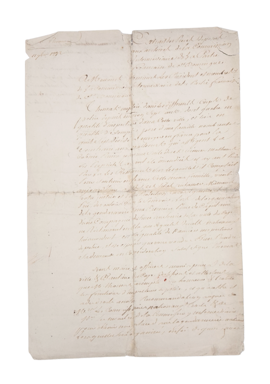 Signed by Sonthonax at the start of the Haitian Revolution