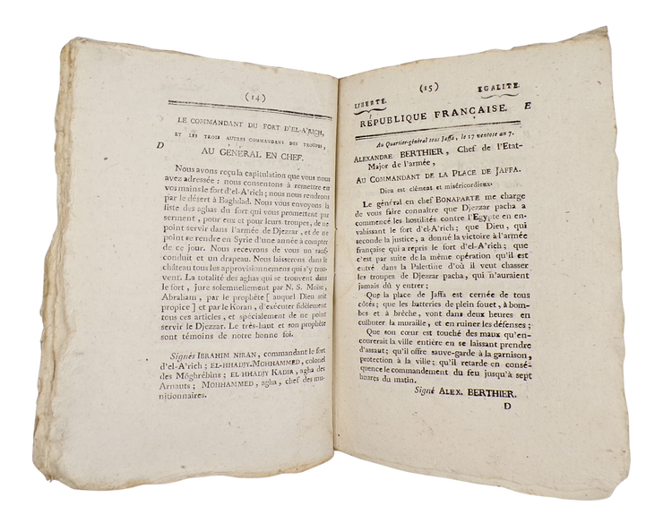 Printed in Alexandria: Napoleon's battle reports from Gaza and Israel