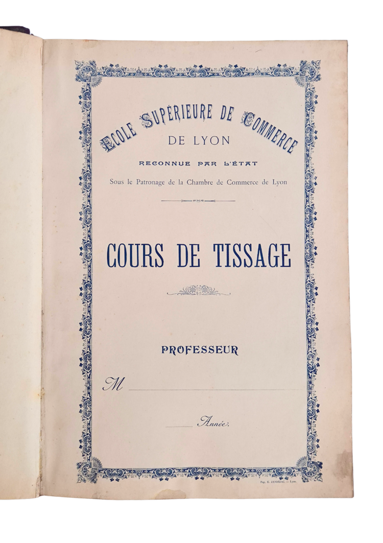 A monumental Lyon silk-weaving manuscript from the Brosset-Heckel manufacturing house