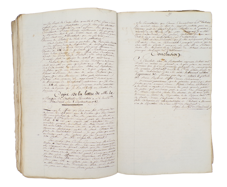 Official manuscript review of the Battle of the Saintes, with the accounts of De Grasse and others