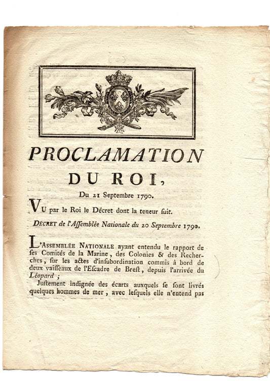 The return of the mutineers from Saint-Domingue