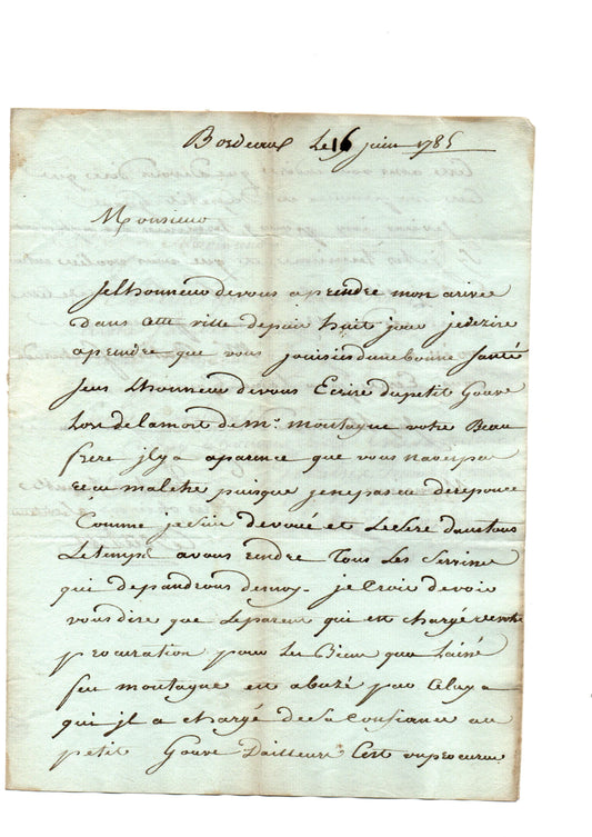 Colonial death and inheritance: letters on a Saint-Domingue coffee plantation